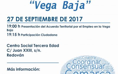 Redován hosts this Wednesday the ‘Citizen Forum’ of the territorial agreement of the Vega Baja