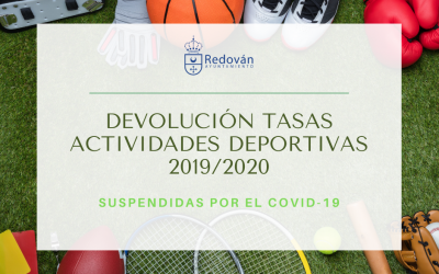 Devolución de las tasas de las actividades deportivas del curso 2019/2020