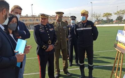 Redován dedicates the future sports pavilion in the B-4 area to the Military Emergency Unit (UME)